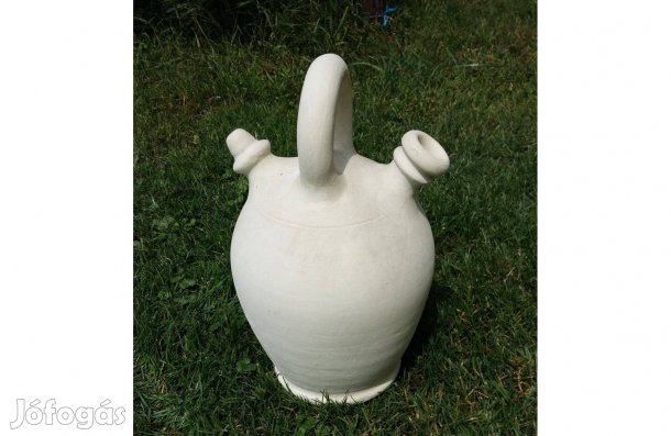 Fehér agyag görög anfora korsó