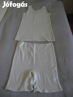 Fehér alsó-felső fehérnemű szett, női, téli