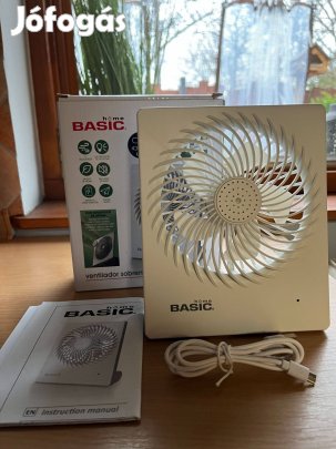 Fehér asztali ventilátor, USB-s Új EU szabvány