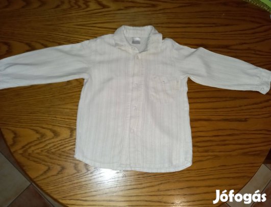 Fehér barna csíkos ing