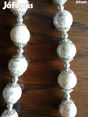 Fehér bizsu gyöngy lánc eladó