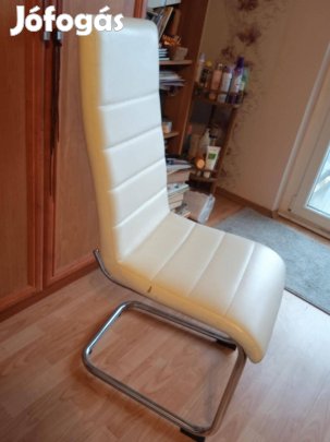 Fehér bőr szék eladó