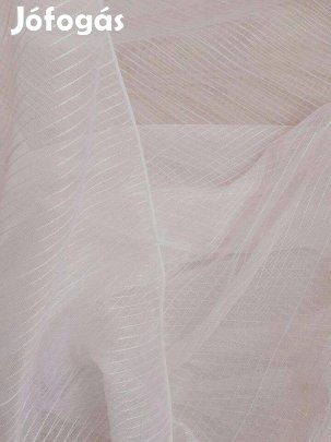 Fehér csíkos fényáteresztő függöny (4m x 265 cm) Akció!