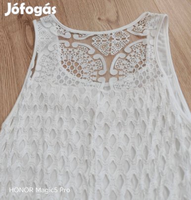 Fehér csipke női ruha S