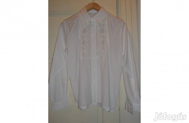 Fehér csipkés női blúz, felső ( M/ L-es )