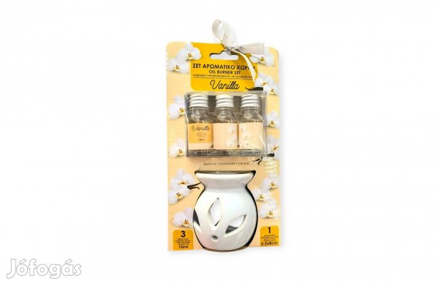 Fehér fa harmónia illatpárologtató készlet vaníliaolajjal