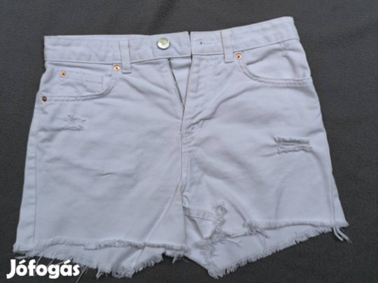 Fehér farmer rövid nadrág