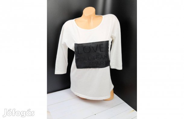 Fehér fekete női felső top