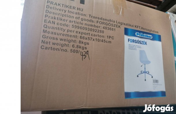 Fehér forgószék eladó!