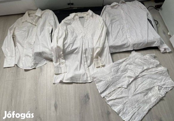 Feher ingek, blúzok 42-44