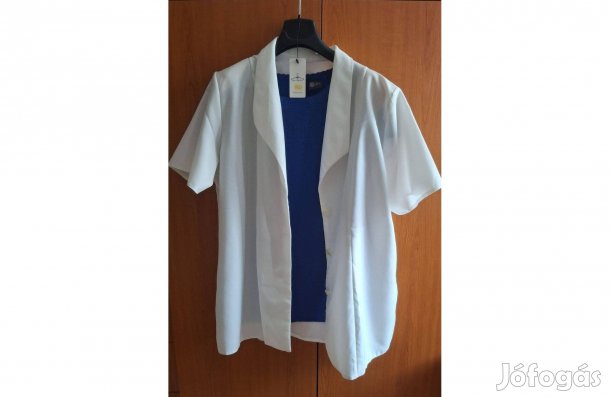 Fehér ingkabát XL méret + ajándék