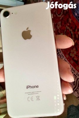 Fehér iphone 8, 64GB, szilikon tokkal, új töltőkábellel
