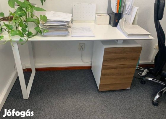 Fehér íróasztal - Home-IN(db/ár) -Csepel