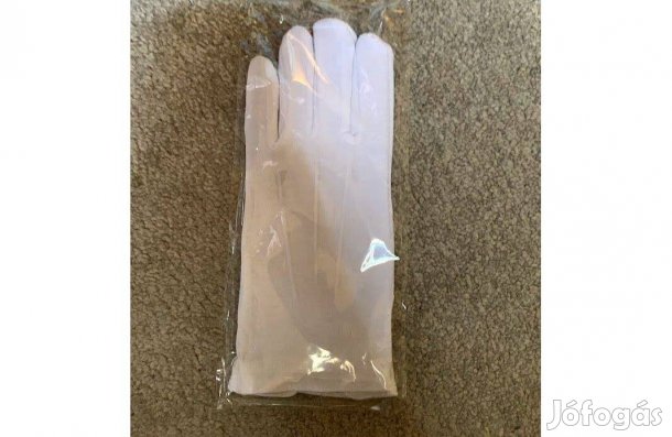 Fehér kesztyű 12-s
