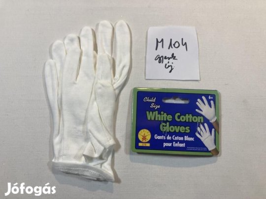 Fehér kesztyű, új M104