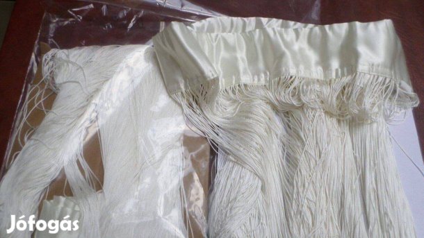 Fehér modern függöny Új 2 db egyben