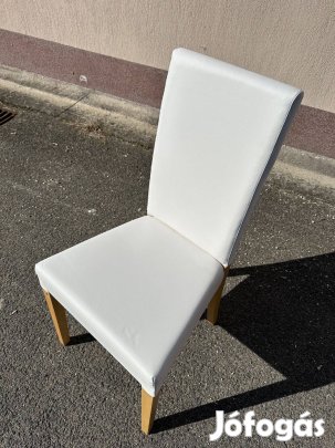 Fehér műbőr szék