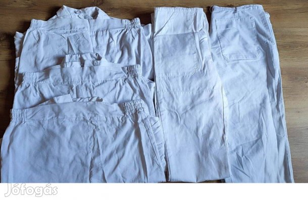 Fehér munkaruha munkáskabát munkásnadrág