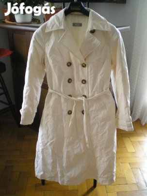 Fehér női átmeneti kabát L-es L szinte új