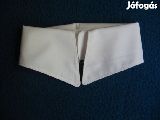 Fehér női blúzgallér, 40 cm