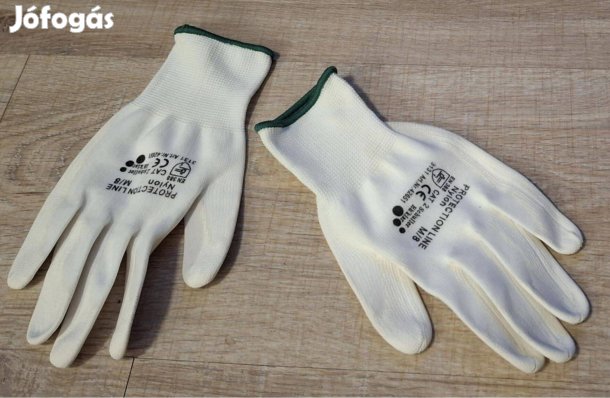 Fehér női vékony (munka) kesztyű, M-es