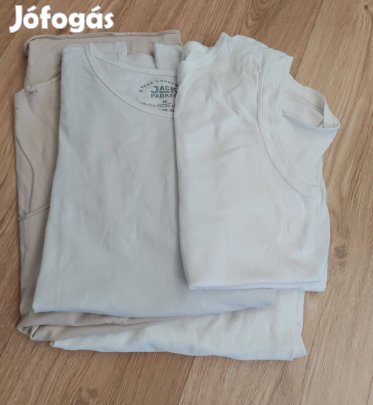 Fehér pamut férfi póló szett 5 db!!!