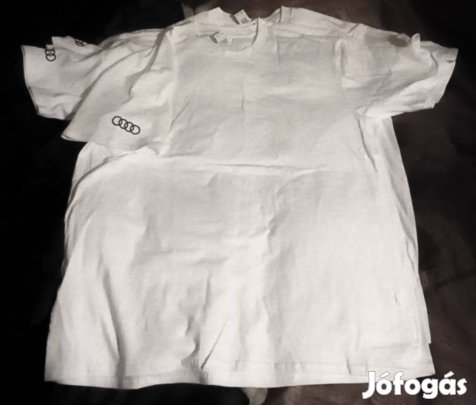 Fehér póló, L-es, 5 db