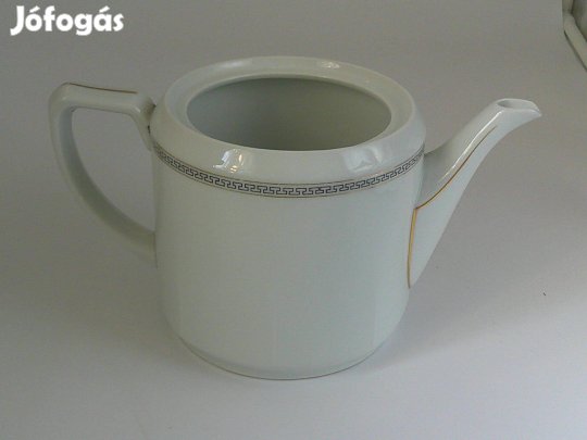Fehér porcelán kancsó, kiöntő