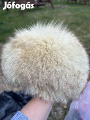 Fehér róka női kucsma 