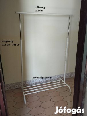 Fehér ruhaállvány