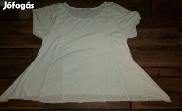 Fehér széles aljú felső XL