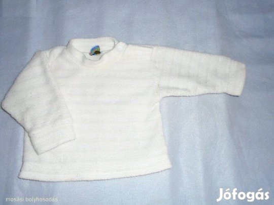 Fehér színű pulóver 3-6 hó (méret 68)