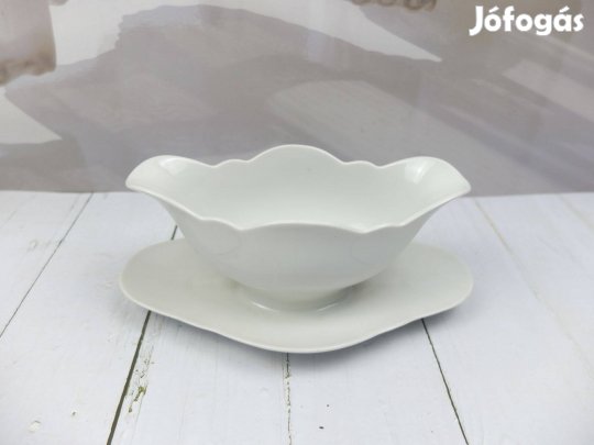 Fehér szószos tál kiöntő Bareuther Bavaria Ajándékozható is!