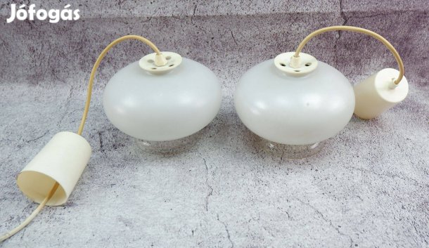 Fehér tejüveg burájú mennyezeti lámpa