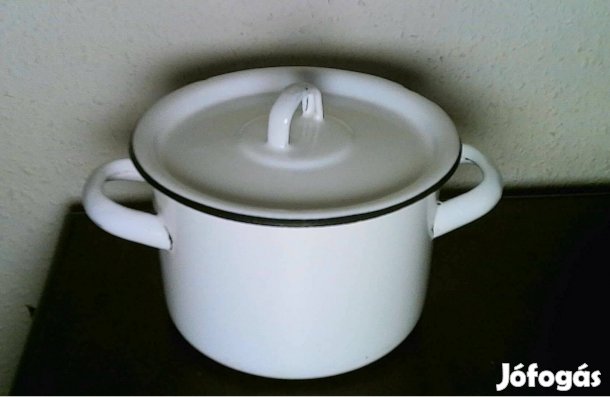 Fehér zománcozott 1,5 literes fazék