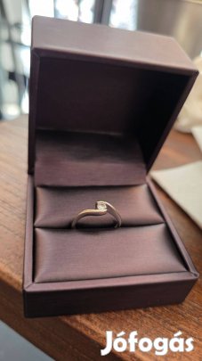Fehérarany - gyémánt gyűrű