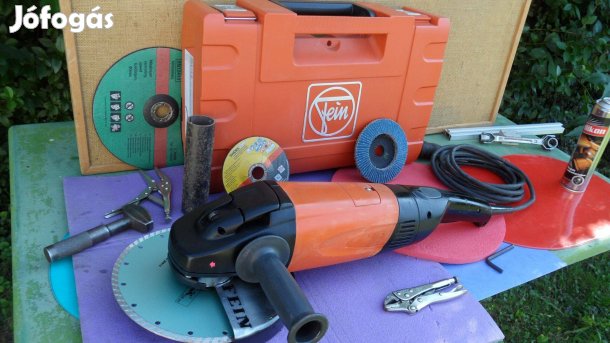 Fein új tip. köszörű sarok csiszoló, 2500 W nagy flex, polírozó fém-fa
