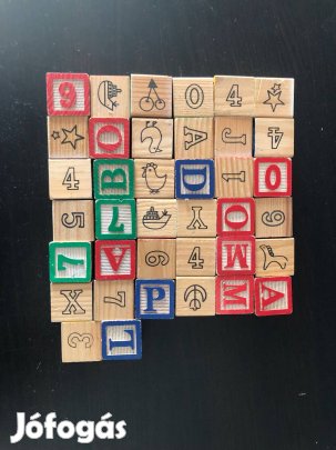 Fejlesztő fa játékkockák