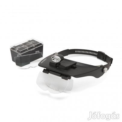 Fejpántos Dupla nagyítós szemüveg nagyító precíziós LED világítással