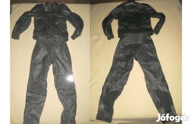 Fekete 2 részes motoros bőrruha 38/40-s Wintex / Stretline / Gerike