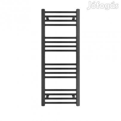 Fekete 400x1100mm törölközőszárítós fürdőszobai radiátor Welland Lux