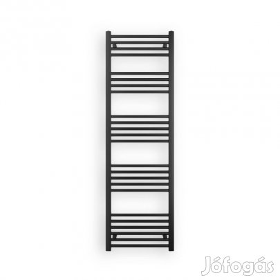 Fekete 500x1600mm törölközőszárítós fürdőszobai radiátor Welland Lux