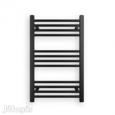 Fekete 500x800mm törölközőszárítós fürdőszobai radiátor Welland Lux |