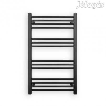 Fekete 600x1000mm törölközőszárítós fürdőszobai radiátor Welland Lux