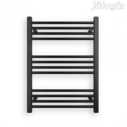 Fekete 600x800mm törölközőszárítós fürdőszobai radiátor Welland Lux |