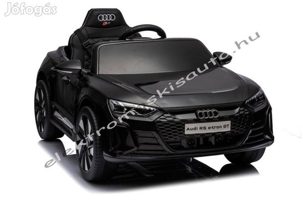 Fekete Audi RS e-tron GT 12V-os 1személyes elektromos kisautó