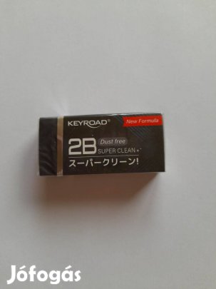 Fekete Keyroad radír, 2B