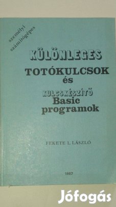 Fekete Különleges totókulcsok és kulcskészítő Basic programok