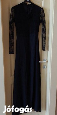 Fekete M-L maxiruha új csipkés