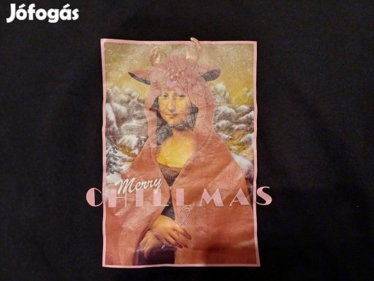 Fekete Női M-es, lány 164-es méretű karácsonyi pulóver